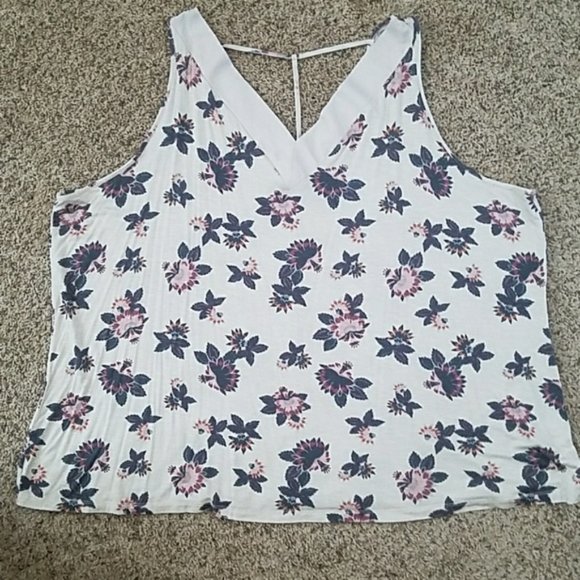Plus - Floral Print Tank Top - Maurices - Picture 1 of 7